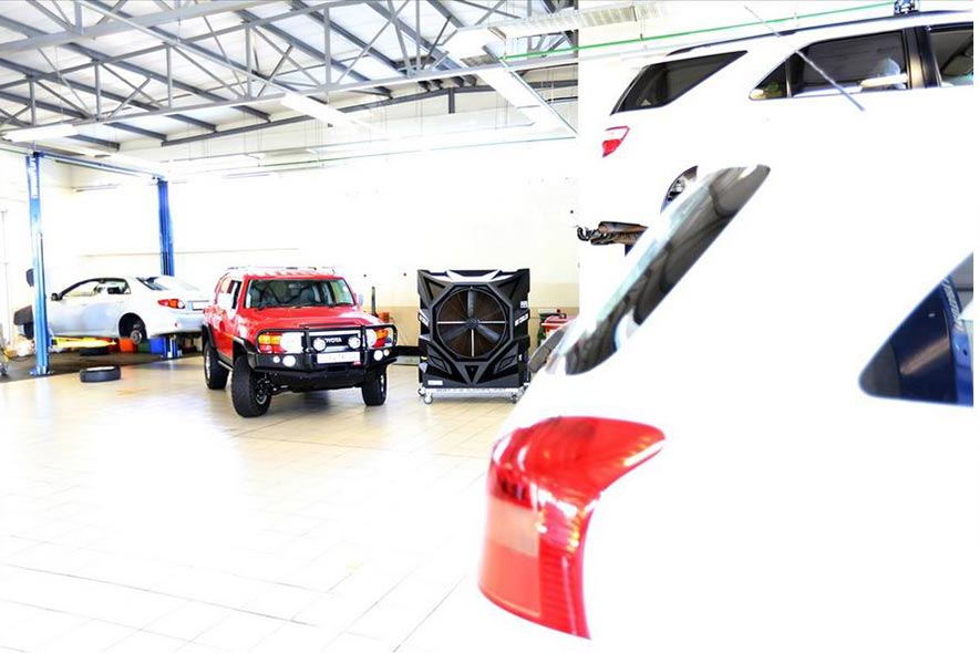 Climatisation Mobile FoxAir dans un garage automobile
