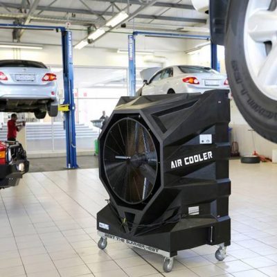 Climatisation Mobile FoxAir dans un garage automobile